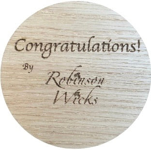 personalised lid - congratulations